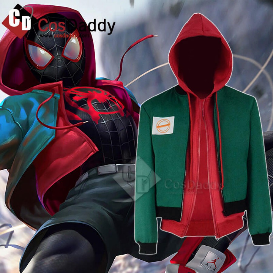 Spider Man Into The Spider Verse Miles Morales Pollover Jacket Costume